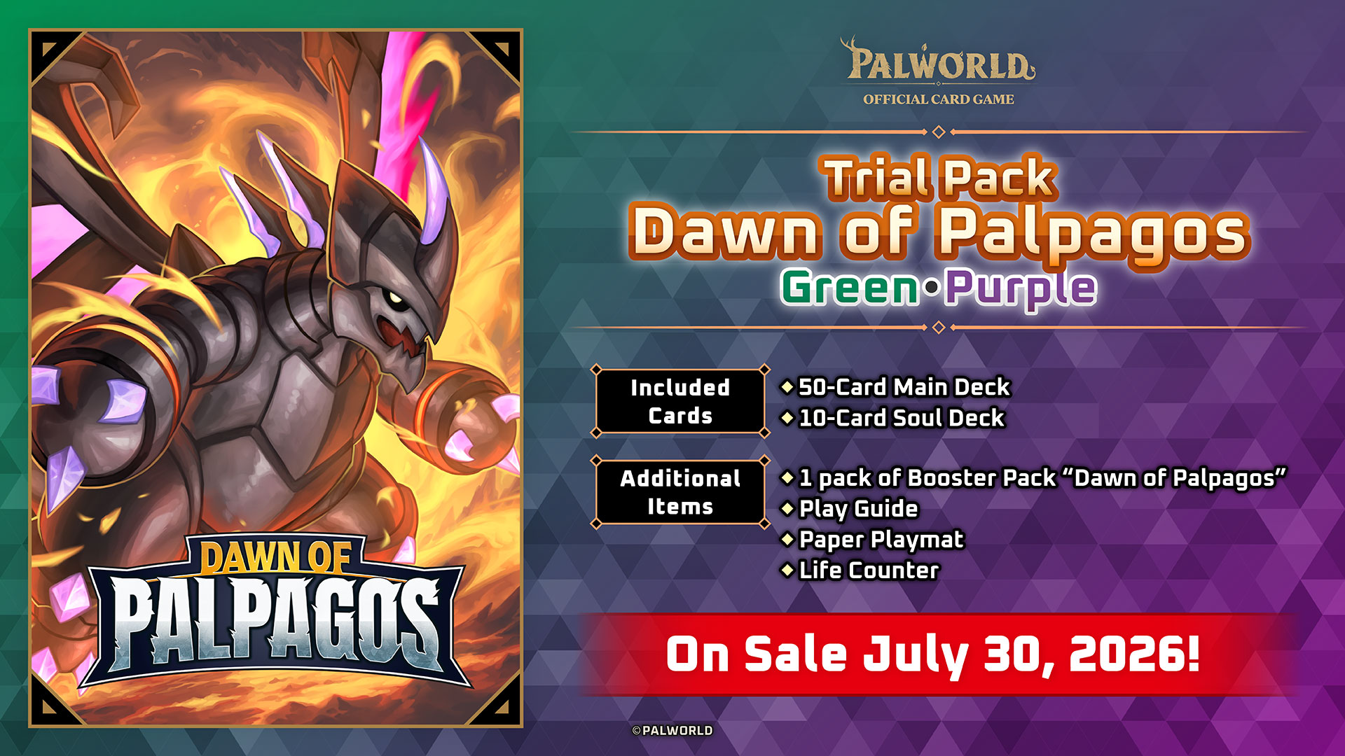 Trial Deck "Dawn of Palpagos Green・Purple"